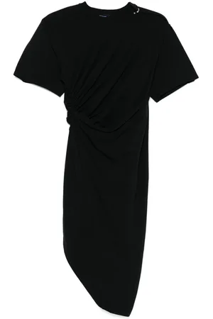 MUGLER Vestido midi con detalle de piercing