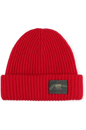 Ganni Gorro con parche del logo