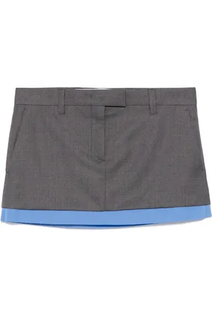 Miu Miu Falda corta a capas