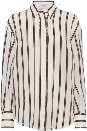 Brunello Cucinelli Camisa con lentejuelas
