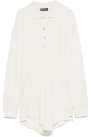 MUGLER Vestido corto estilo polo