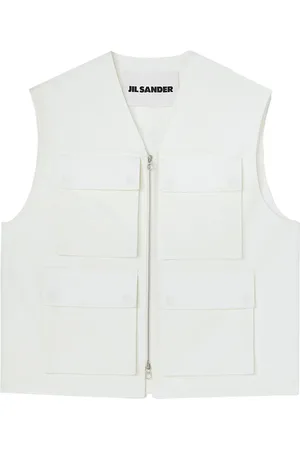 Jil Sander Chaleco tipo cargo con cremallera