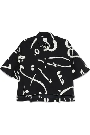 ALYSI Camisa con estampado abstracto