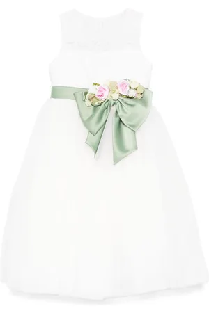 COLORICHIARI Vestido con lazo oversize