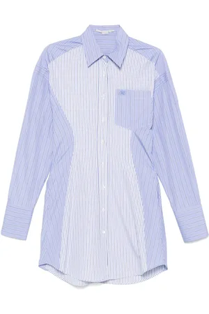 Stella McCartney Vestido camisero corto a rayas