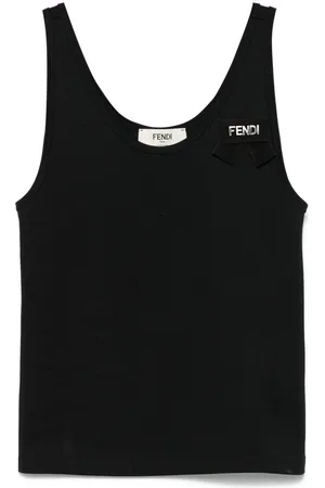 Fendi Top con cinta del logo