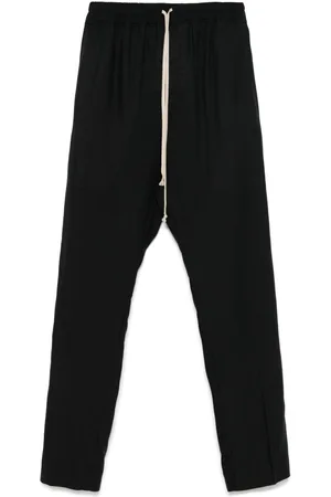 Rick Owens Pantalones Drawstring Slim Long