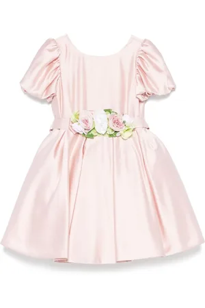 COLORICHIARI Vestido con apliques florales
