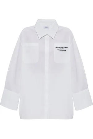 OFF-WHITE Vestido camisero con logo bordado