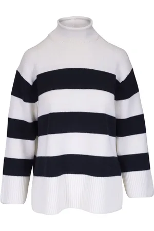Vince Jersey con cuello alto a rayas