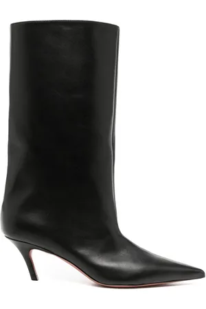 Amina Muaddi Botas Fiona con tacón de 60 mm