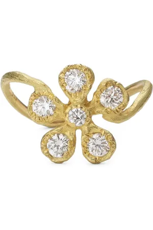 Orit Elhanati 18kt yellow gold Big Flores diamond ring