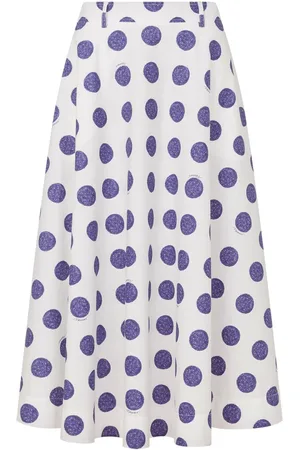 Moschino Falda midi con motivo de lunares