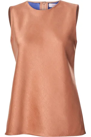 Carolina Herrera Top con cuello redondo