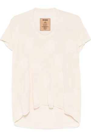 UMA WANG Camiseta de canalé fino