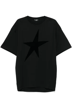 MUGLER Camiseta con estrella de terciopelo