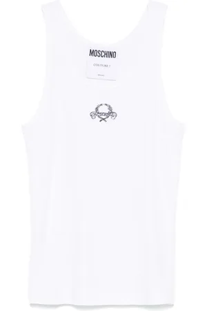 Moschino Top con logo bordado