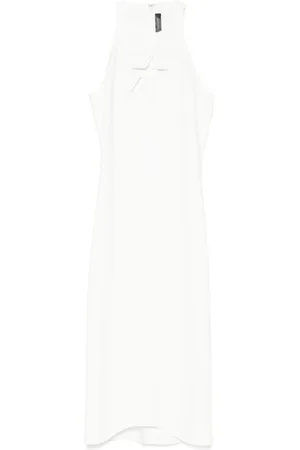 MUGLER Vestido midi con motivo de estrella