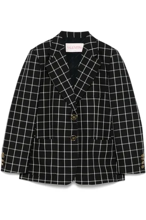 VALENTINO GARAVANI Blazer con motivo de cuadrícula