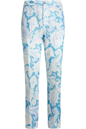 Etro Pantalones con estampado de cachemira