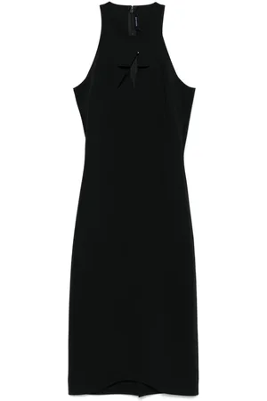MUGLER Vestido midi sin mangas