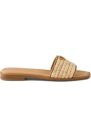 Prada Sandalias con detalle de ganchillo