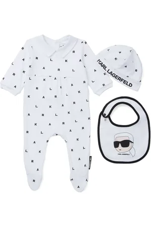 Karl Lagerfeld Set de pelele con logo estampado