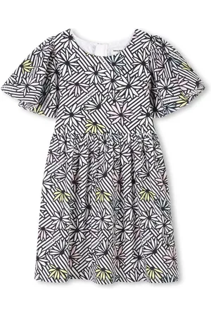 Sonia Rykiel Enfant Vestido corto con estampado gráfico