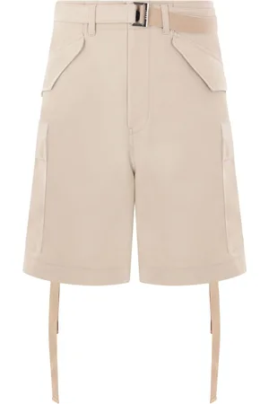 SACAI Bermudas cargo con cinturón