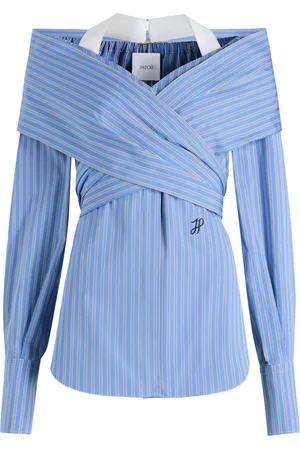 Patou Blusa con diseño cruzado de popelina