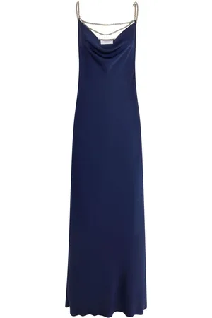 Paco rabanne Vestido largo con tirantes de cadena