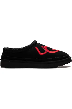 UGG Slippers Tasman Logo Black/Samba Red