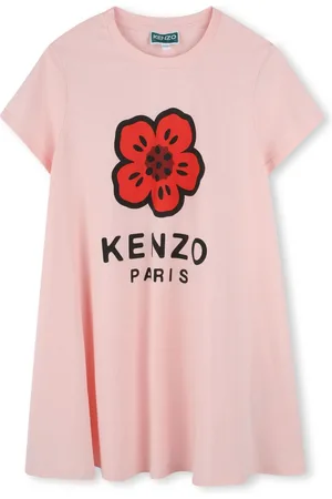 Kenzo Vestido estilo camiseta con logo