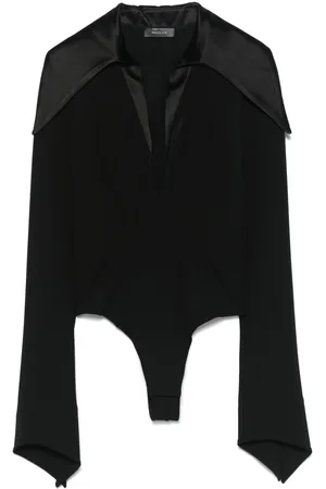 MUGLER Body con cuello de pico