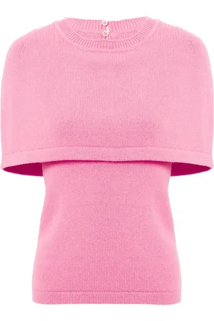 Carolina Herrera Top de punto con detalle de capa