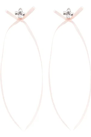 Simone Rocha Pendientes con detalles de cristal