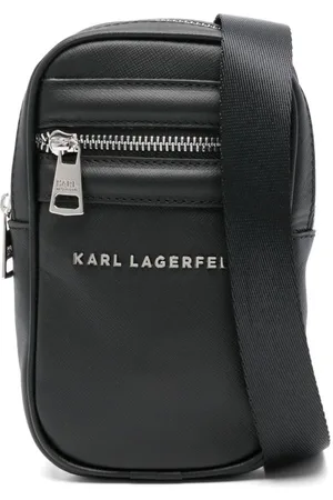 Karl Lagerfeld Bolso messenger con letras del logo