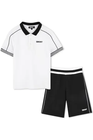DKNY Conjunto de polo y pantalones cortos con logo estampado