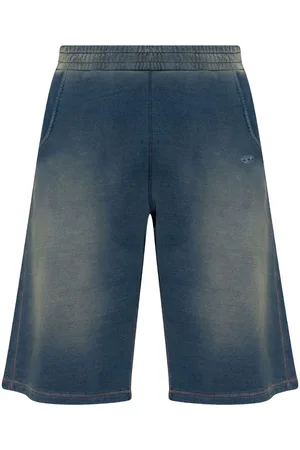 Diesel Pantalones vaqueros cortos con efecto envejecido