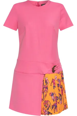 VERSACE Vestido corto a paneles