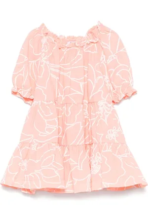 Il gufo Vestido con motivo floral