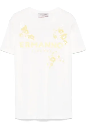 Ermanno Firenze Camiseta con detalle de lentejuelas