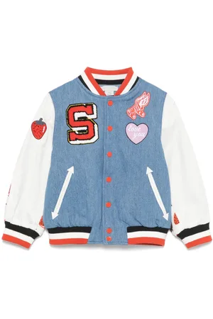 Stella McCartney Chaqueta varsity con fresas estampadas