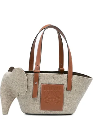 Loewe Bolso shopper Elephant Basket pequeño de fieltro 2021