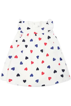 Petit Bateau Vestido con corazones estampados