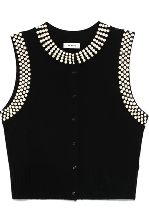 Sandro Chaleco con perlas artificiales