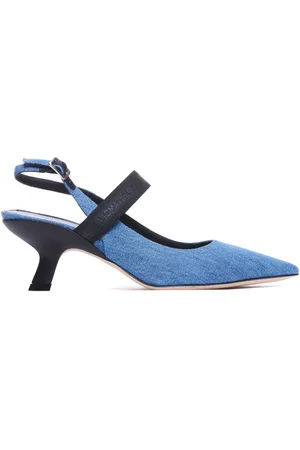 vic matiè Zapatos de tacón vaqueros con tira trasera