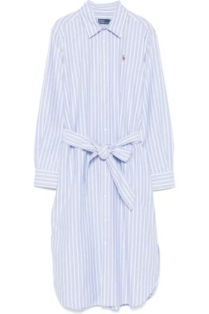 Ralph Lauren Vestido midi a rayas