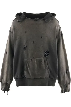 SAINT MXXXXXX Sudadera con efecto envejecido