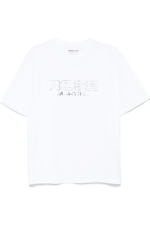 MARTINE ROSE Camiseta con logo estampado